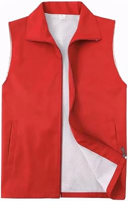 Unisex Volunteer Activity Vest, Supermarket Uniform Vests, Clerk Workwear
