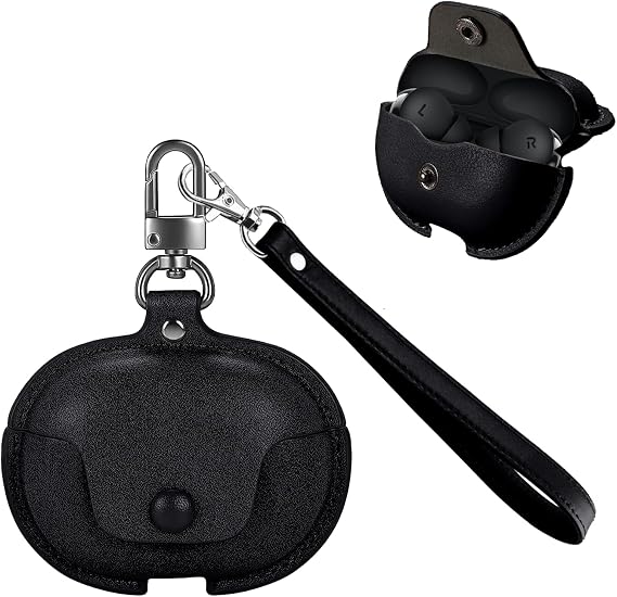 for OnePlus Buds Pro 3 Case Cover,NOUKAJU Earphone Protective Cover with Lanyard Drop-Proof,Scratch-Proof,Shock-Proof,Case for OnePlus Buds Pro 3(Black)