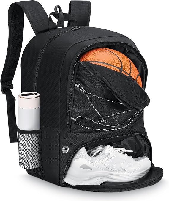 MoKo Basketball Bag Backpack with Separate Ball and Shoes Compartments