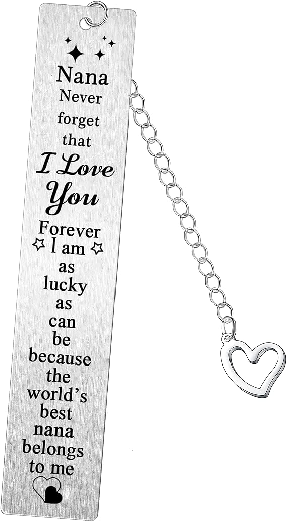 Nana Bookmarks Nanny Gifts Bookmark for Grandmother Nanny Birthday Present from Granddaughter Grandson Grandma Thanksgiving Gifts
