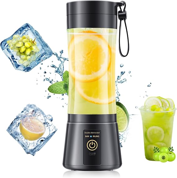 Portable Blender Make Smoothies & Shakes - 12oz Personal Size Mini Blender