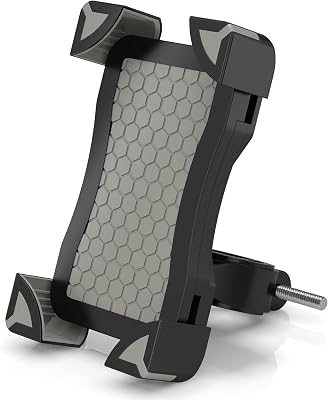 ARTIX Bicycle Mount Phone Holder for Bike, Cradle Stand Features 360 Rotation Capability and Universal Clamp for iPhoneAndroidSamsungNexus Gray
