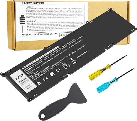Fancy Buying 69KF2 Battery for Dell XPS 15 9500 9510 9520 9530 M15 R3 R4 R5 R6 R7, M16 R1, M17 R3 R4 Precision 5550 5560 5570 Inspiron 7510 7610 7620 P87F P91F P45E 0GFJ6 Vostro 7510 7620-86Wh