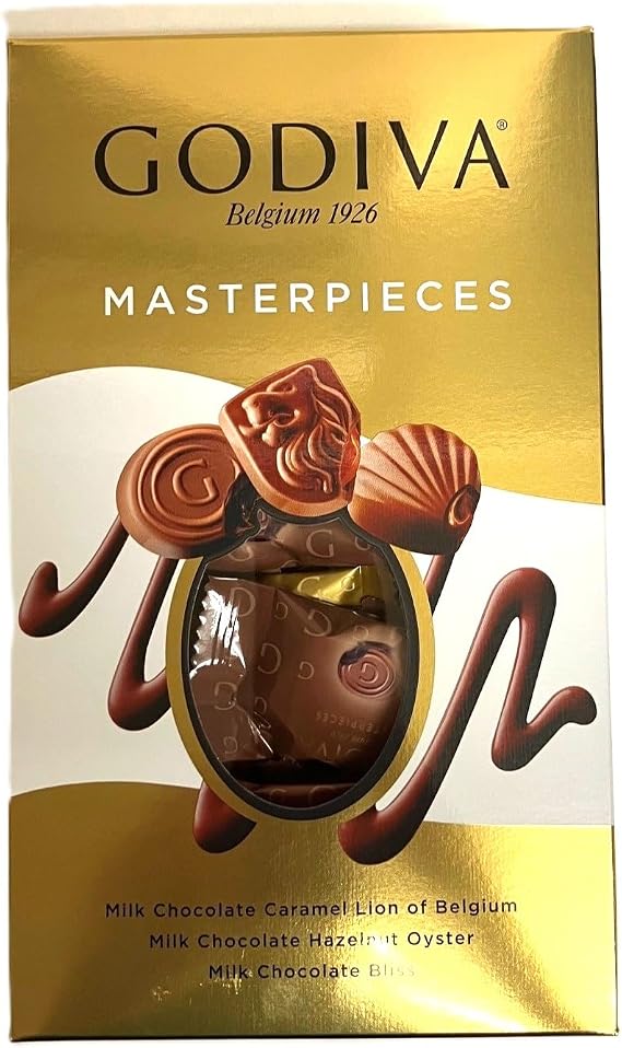 GODIVA Masterpiece Milk Chocolate Assorted, 360g Premium Chocolate Assortment