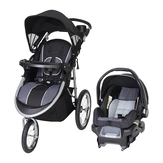 Baby Trend Pathway Jogger Travel System with AllyTM Infant Car Seat, Optic Grey