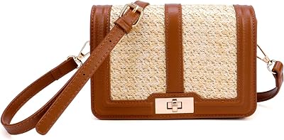 Ayliss Straw Crossbody Bags for Women Straw Purses Handbags Shoulder Clutch Purse Summer Beach Woven Bags for Vacation