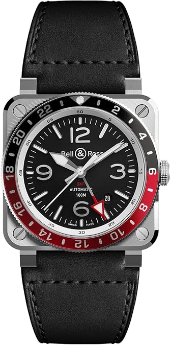 Bell & Ross BR 03-93 GMT Red/Black Bezel BR0393-BL-ST/SCA