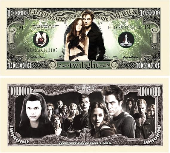 Twilight $Million Dollar$ Novelty Bill Collectible