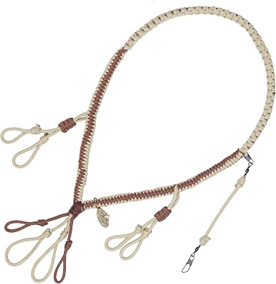 RigEm Right Waterfowl Copperhead Deluxe 4-Call Paracord Bird Hunting Lanyard - Two Loops Per Call, with Wide Braid for Ultimate Neck Comfort
