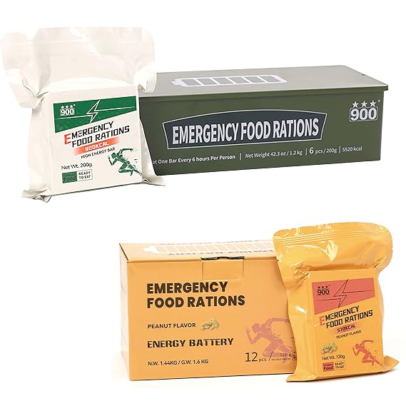 9 Days Emergency Food Ration Bars, 20 Year Shelf Life, Emergency Meals Survival Foods Bars, Emergency Supplies for Disaster Preparedness