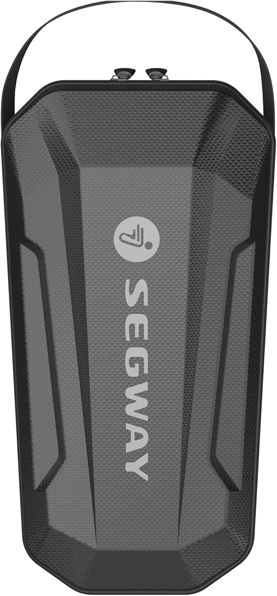Segway eKickScooter Storage Bag, 3L Hard Shell Handlebar Bag, Water-Resistant Scooter Front Bag with Quick-Release Mount