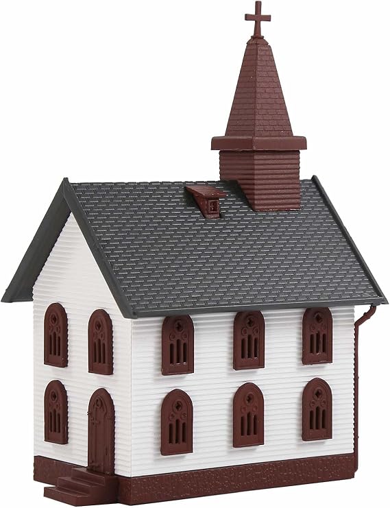 N Scale Painted Pre-Built Model Church 1:150 Assembled Building for Model Railway Layout Diorama JZN5875