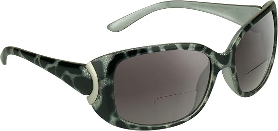 proSPORT Womens Bifocal Reader Sunglasses Oversized Jackie O UV400 Scratch Resistant Fashion Eyewear Outdoor Pool Beach Use