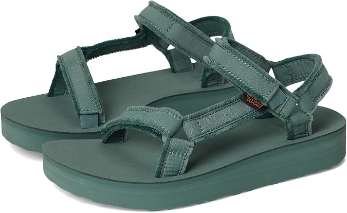 Teva Women's Midform Universal Canvas Sandal, Silver Pine, 6