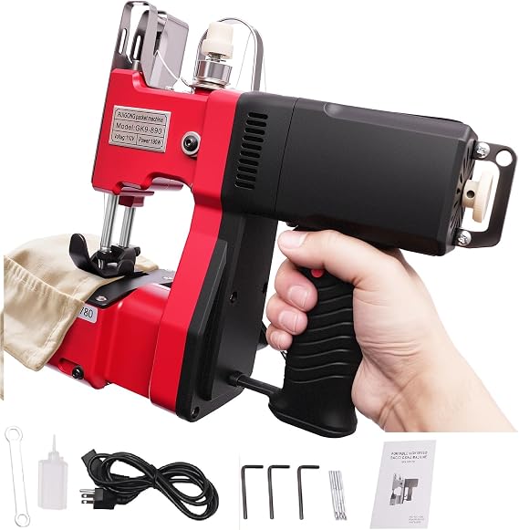 Electric Bag Sewing Machine, Automatic Woven Bag Sewer Packing Machine 190W
