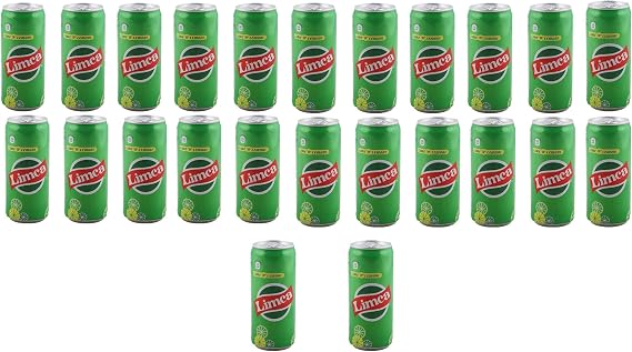 Limca Can 300ml – Soft Drink – Cold Drink Can – Refreshing Lemon Drink – Strong Taste – Beverages (Pack of 24)