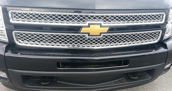 22829400 LTZ Split Grille "Black" W/chrome Mesh for 07-13 Silverado By Gm