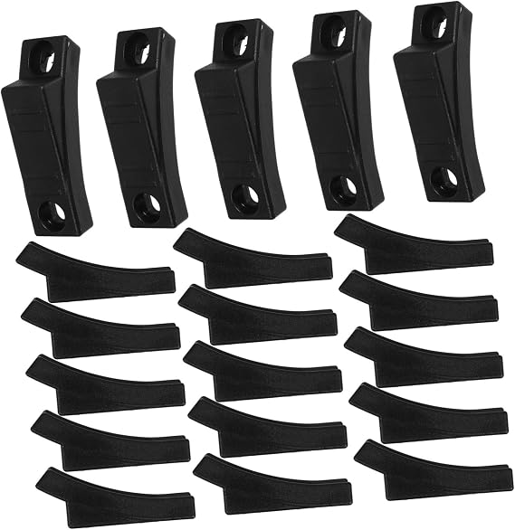 20Pcs Chair Leg Tube Pads Plastic Floor Protectors with Slip Bottom for Hardwood Furniture Versatile Design for Various Furniture Feet Black