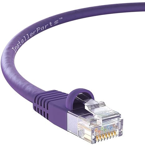 InstallerParts CAT6 Cable UTP Booted [Purple] - [0.5 FT] - [1 Pack]