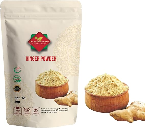 Ginger Ground (50G / 1.76 oz) | Ideal for Cooking and Tea | Gently Ground from Dried Ginger | 100% Natural | Premium Quality