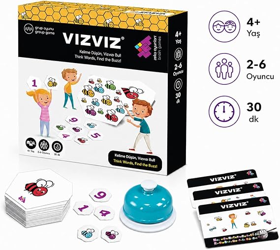 VIZ VIZ Attention and Intelligence Game 4+ Years 8 Players