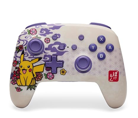 PowerA Enhanced Wireless Controller for Nintendo Switch/Switch 2 / Switch Lite/OLED Model - Pokemon Blossom - Gamepad, game controller, Officially Licensed