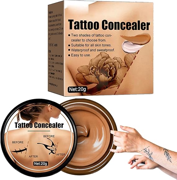 Multi-Use Concealer | Professional Waterproof Tattoo Covers Makeup Concealer | Scar Hidden Spot Bruise Concealer Makeup Cover Up Cream 20ml