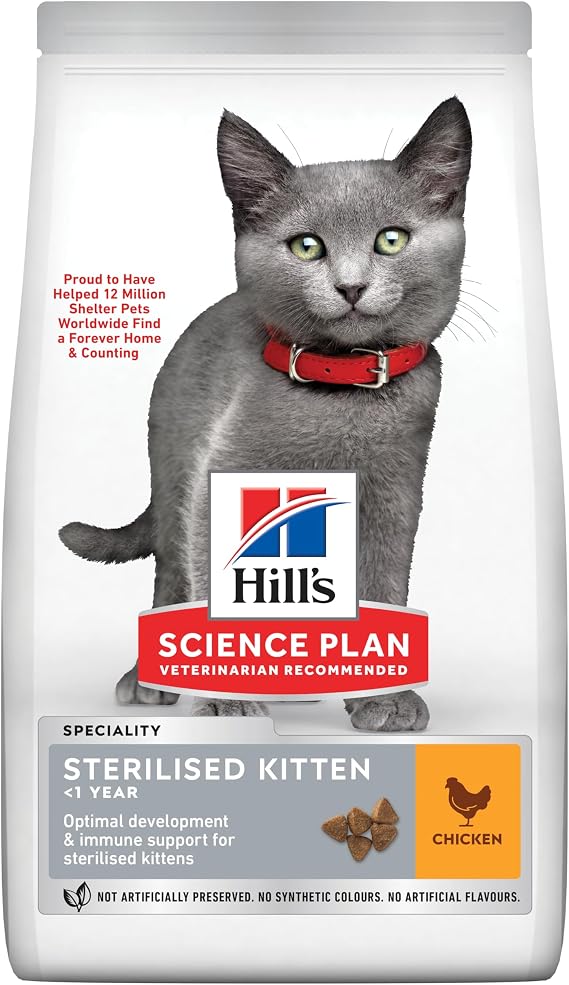 Hill's SCIENCE PLAN Kısırlaştırılmış Tavuklu Yavru Kedi Maması 1.5 kg