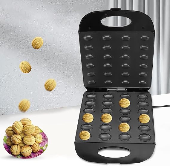 1400W Electric Walnut Cookie Maker, 24-Cavity Oreshki Machine