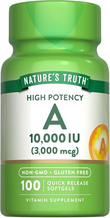 Nature's Truth Vitamin A Softgels | 100 Count