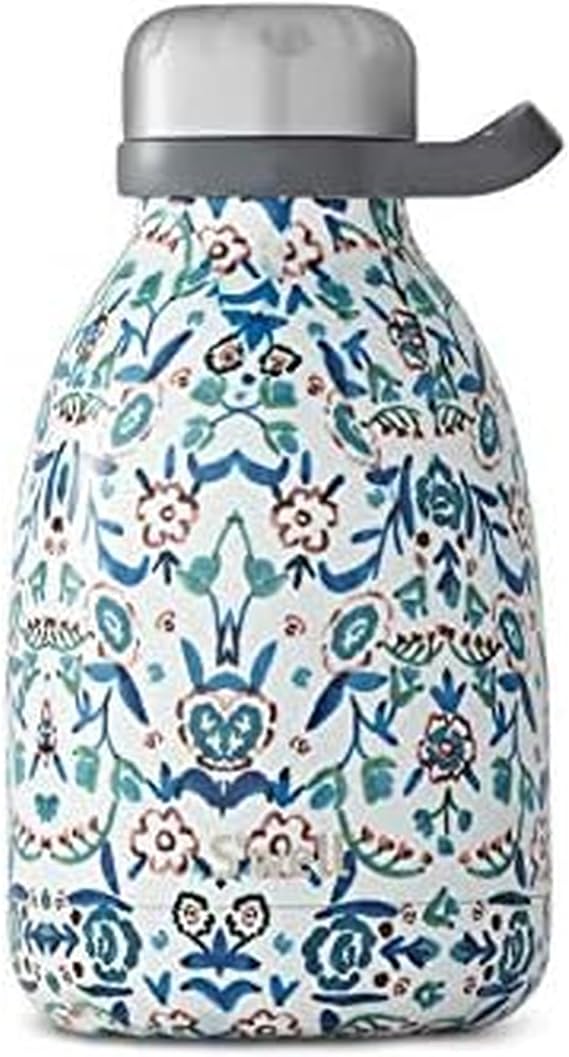 S'well Stainless Steel Roamer Bottle - 40 Fl Oz - Blue Cornflower - Triple-Layered Vacuum-Insulated Containers Keeps Drinks Cold for 40 Hours and Hot for 18 - with No Condensation - BPA Free Water Bot