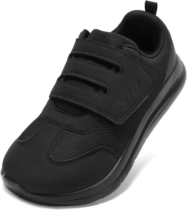 Wide Shoes Women Hook and Loop Walking Sneakers | Wide Toe Box, Easy to Put on/off, Adjustable Strap, Arch Support, for Seniors, Elderly, Pregnant Women