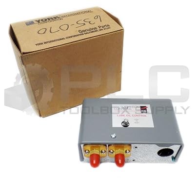 JOHNSON CONTROLS P45NCA-12C Oil Pressure Cutout Control,Range 7-60PSI,120240V,120 SEC TIME DELAY,36IN Cap Tube W14IN Flare NUT, Suggested Replacement is