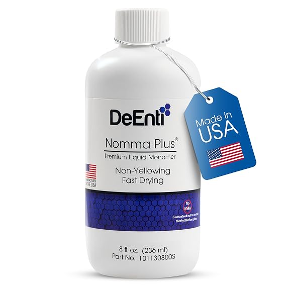 DeEnti Nomma Plus Acrylic Monomer Liquid, EMA Nail Monomer for Nails, 8oz