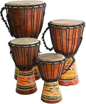 Djembe Beginner Paint,10" tall, 5-6" head