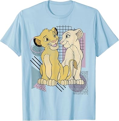 Disney Lion King Simba & Nala Meet Eyes Valentines T-Shirt T-Shirt