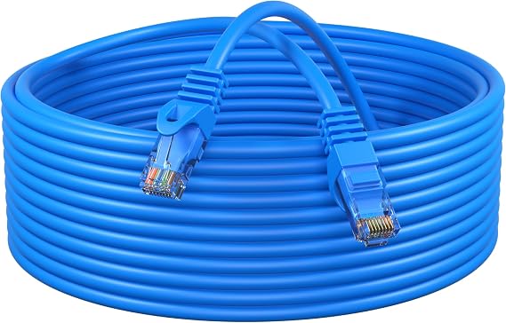 Cables Direct Online Cat6 75FT Network Ethernet Patch Cable, 550Mhz Internet Wire, Backwards Compatible with Cat5, for PC, Modem, Router, Consoles for Home and Office, Blue