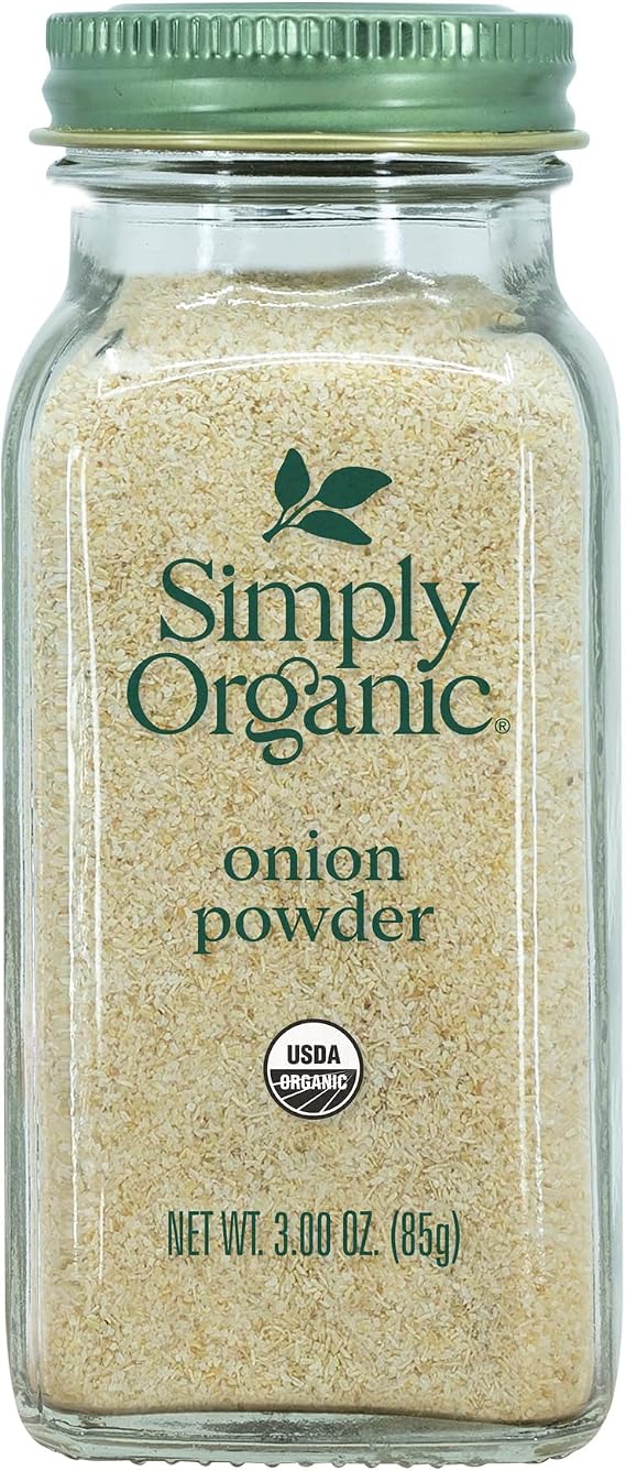 Simply Organic White Onion Powder, Certified Organic | 3 oz | Pack of 2 | Allium cepa