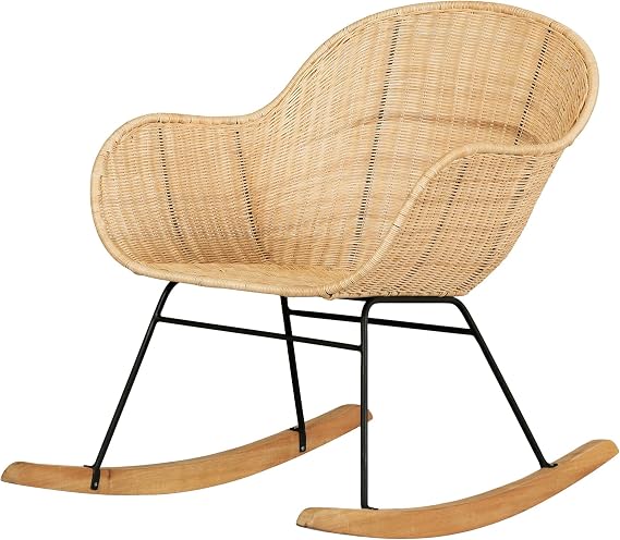 South Shore Balka Rocking Chair Rattan, Bohemian Harmony