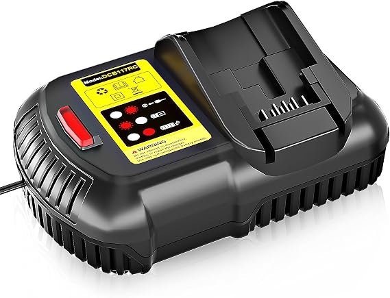4.5A Fast Charger Replace for Dewalt Battery Charger DCB104, Rapid Charger Compatible with Dewalt 20V/60V max Flexvolt Battery