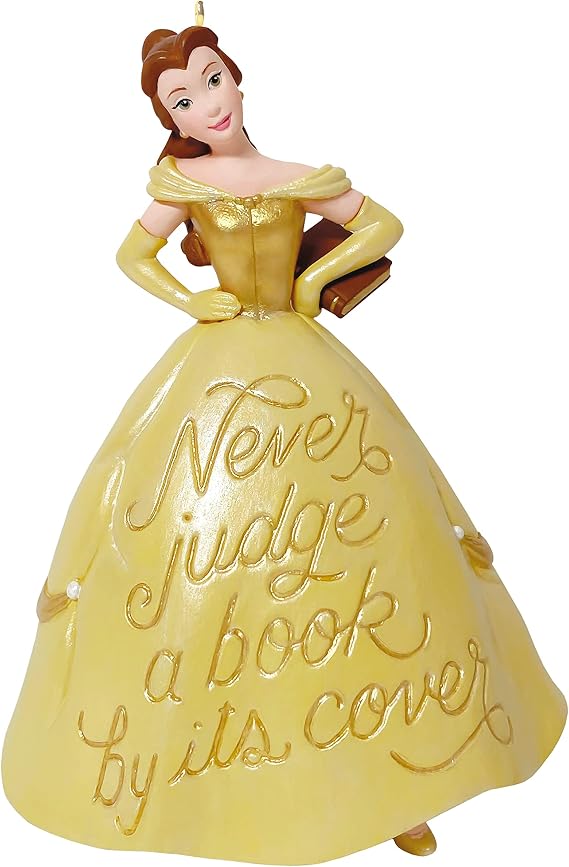 Hallmark Keepsake Christmas Ornament 2021, Disney Beauty and The Beast Book Lover Belle
