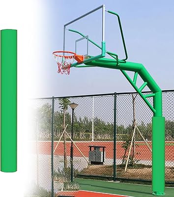 Katzowen Round Pole Safety Padding Wrap Around Basketball Pole Pad, Dia 4 5 6 8 Outside Interior Basketball Hoop Pads - Impact Resistant, for CommunityPatioPark