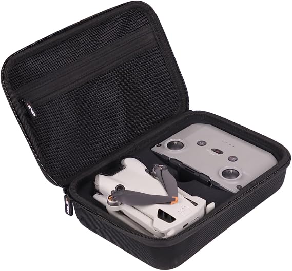 JSVER Carrying Case for DJI Mini 4 Pro/Mini 3/Pro Drone and DJI RC-N1, RC-N2 & RC-N3 Remote Controller