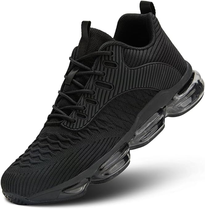 Men's Air Cushion Running Shoes Fashion Sneakers Non Slip Workout Casual Sport Cross Trainers Gym Training Comfortable Walking Shoes