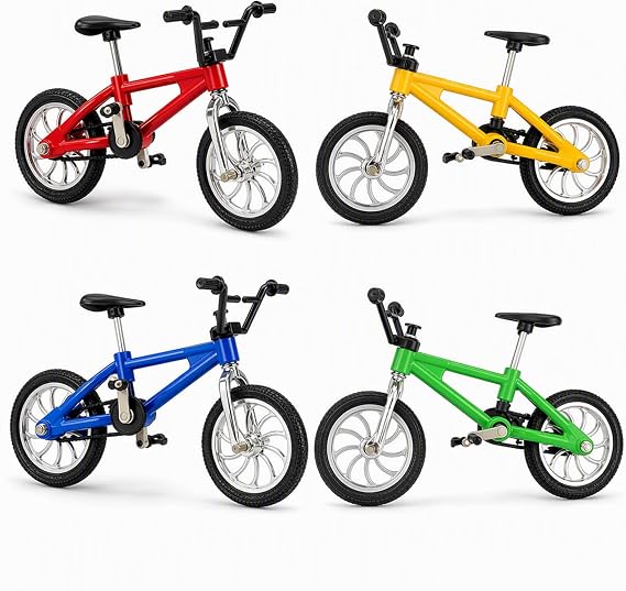 4-Pack Finger Bike Set, Mini BMX Bikes, Tech Deck Bmx Style