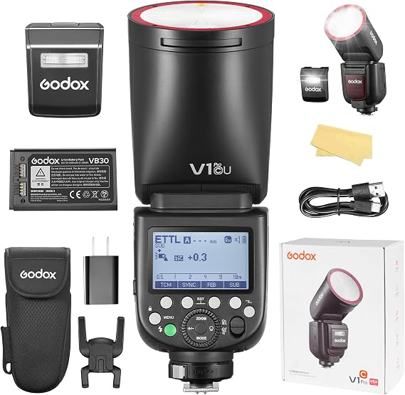 Godox V1 Pro C godox V1Pro-C TTL Flash for Canon Camera 2980mAh 76W