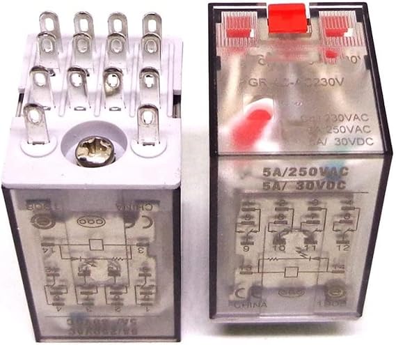 Relay 10PCS Relay GR-4C-DC24V GR-4C-AC230V 4CO 5A 24VDC 230VAC PGR-4C-E(GR-4C-DC24V 14PIN)