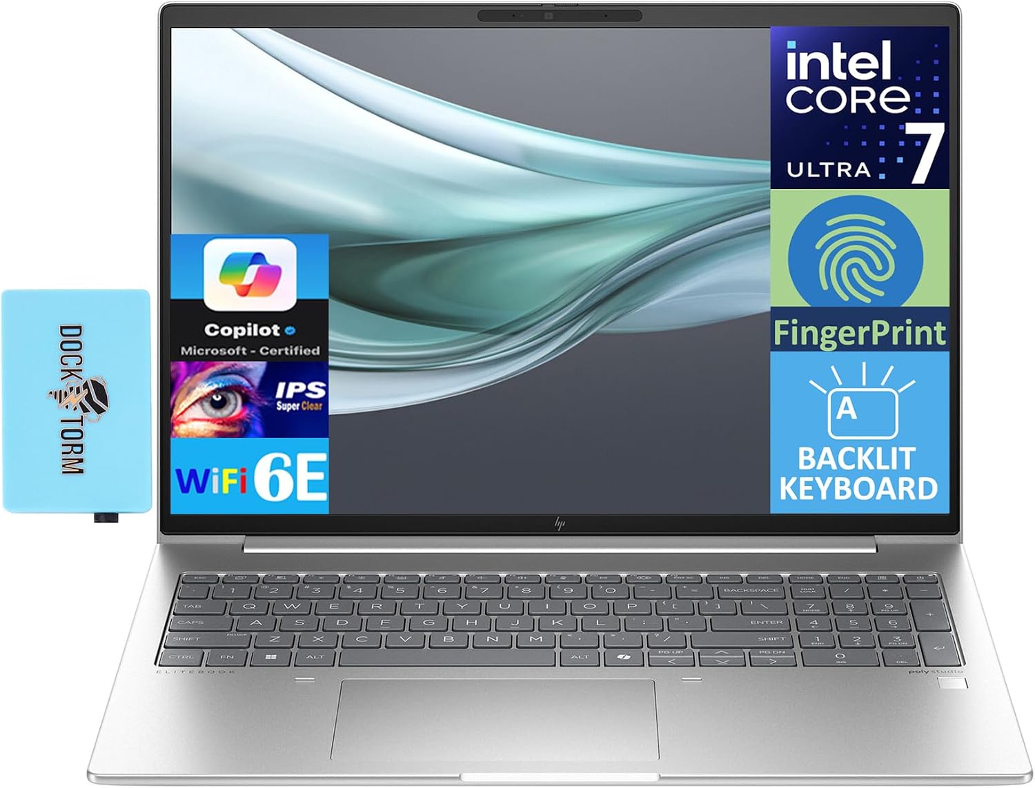 HP EliteBook 660 G11 Business Laptop 16.0 IPS WUXGA Display Intel Ultra 7-155U, 64GB DDR5, 1TB PCIe SSD, Intel Graphics, Backlit KB, Fingerprint, 2 Thunderbolt 4, Win 11 Pro wDKZ USB Port Expander
