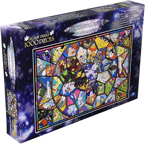 ENSKY 1000-AC011 Pokemon Art Crystal Jigsaw Puzzle, 19.7 x 29.5 inches 50 x 75 cm, ART CRYSTAL JIGSAW 1000-AC011