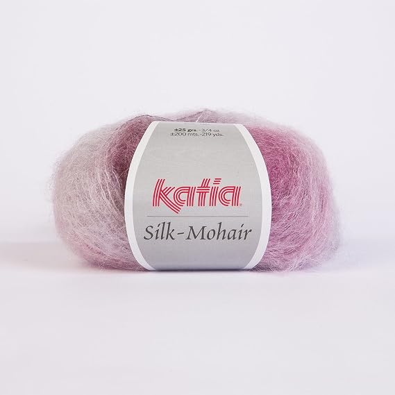 Silk Mohair, Concept by Katia, Color 701 - Pink, Light Lilac  